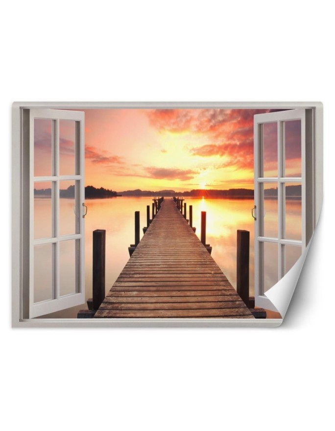 The most fashionable Wallpapers - Sunset bridge window | FEEBY
