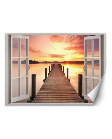 The most fashionable Wallpapers - Sunset bridge window | FEEBY