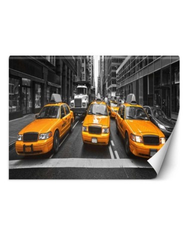 Original Wallpapers for the living room - New York City taxis | FEEBY