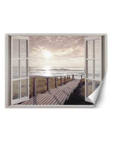 The most fashionable Wallpapers - Beach deck window | FEEBY