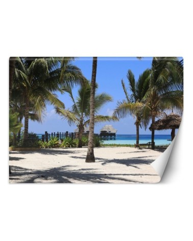 Unikalne fototapety do salonu - Palmy rajska plaża | FEEBY