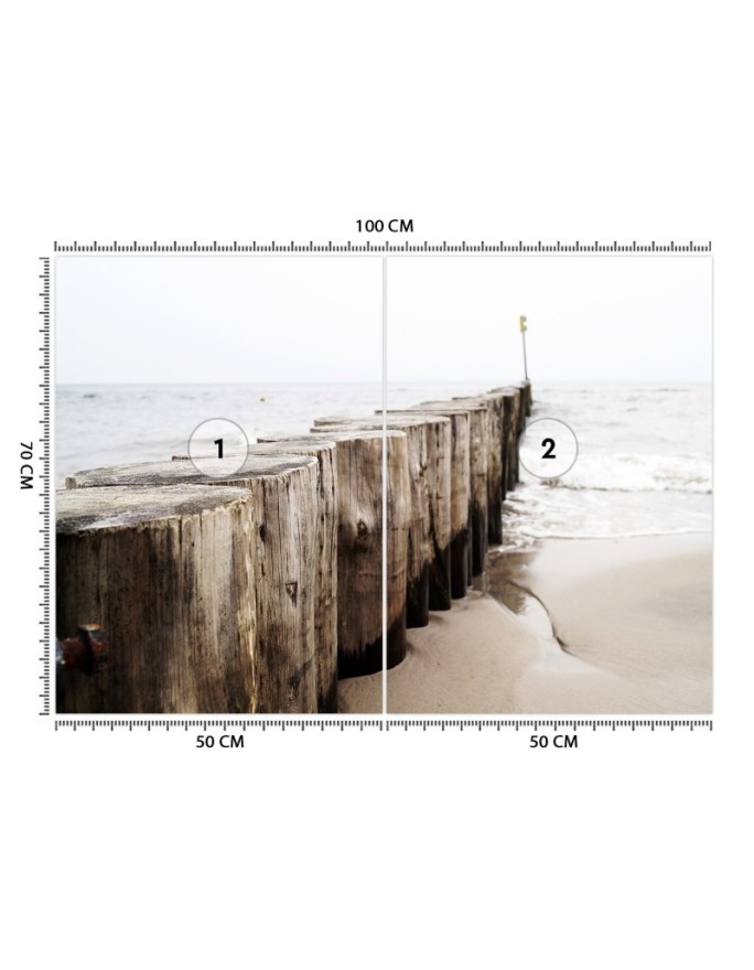 Nowoczesne fototapety - Falochron nad morzem | FEEBY