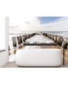 Modern Wallpapers for the living room - breakwaters on the beach | FEEBY