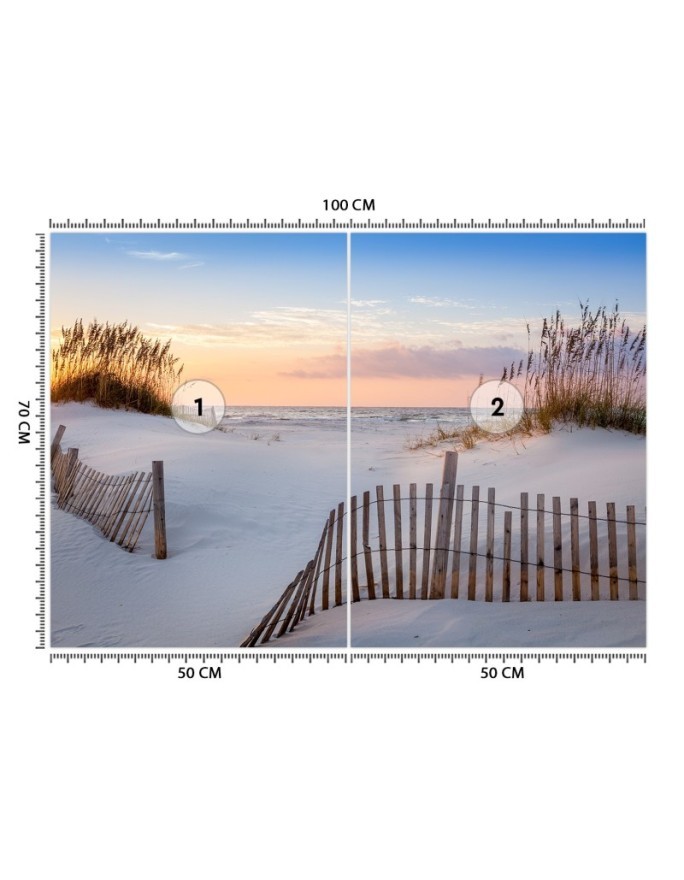 Fototapeta z widokiem - Plaża nad Bałtykiem | FEEBY