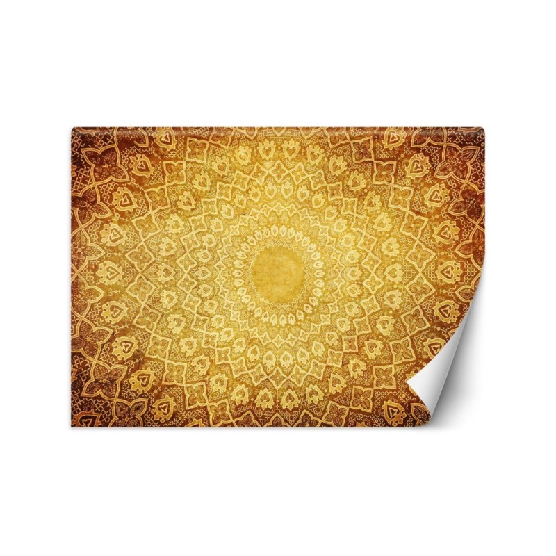 Nowoczesne fototapety do salonu - Orientalna złota mandala | FEEBY