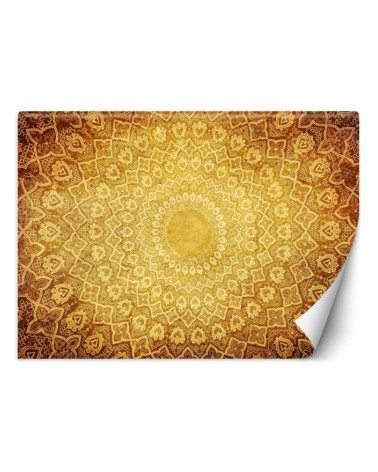 Modern murals for the living room - Oriental gold mandala | FEEBY