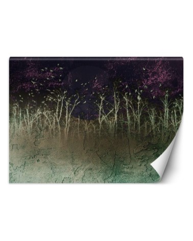 Decorative wall mural - Imitation concrete trees | FEEBY