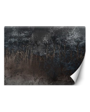 Elegant wall mural for the living room - Trees concrete structure | FEEBY