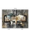 Najmodniejsze fototapety - Stara mapa świata vintage | FEEBY