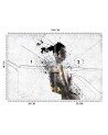 Najmodniejsze fototapety - Rozbita kobieta abstrakcja | FEEBY