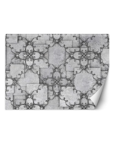 Modern Wallpapers - Oriental pattern on grey background | FEEBY