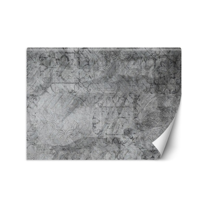 Wyjątkowe fototapety do salonu - Szary ornament | FEEBY