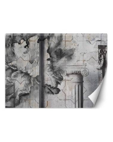 Exclusive Wallpapers - Columns on a wall background | FEEBY