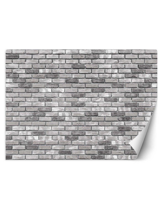 Oryginalne fototapety - Mur z szarej cegły | FEEBY