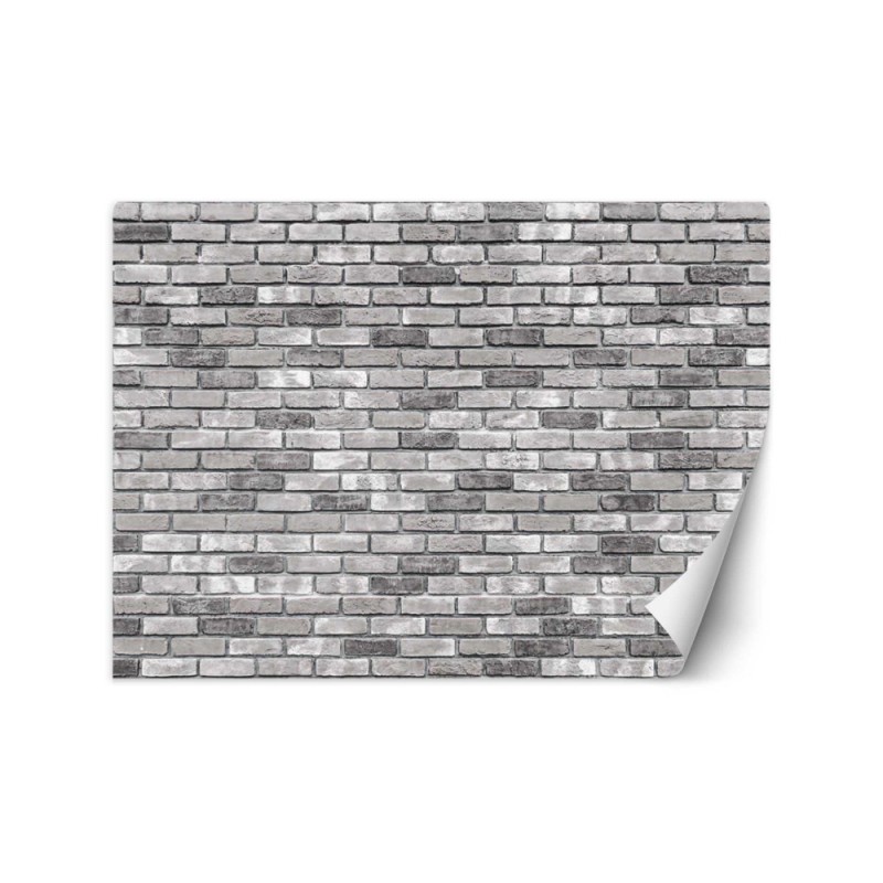 Oryginalne fototapety - Mur z szarej cegły | FEEBY
