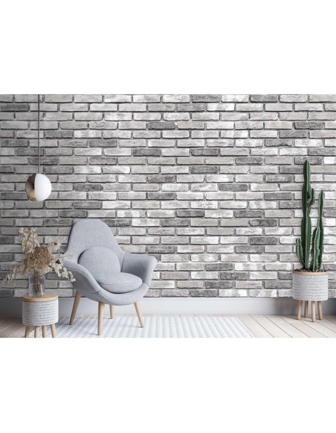 Oryginalne fototapety - Mur z szarej cegły | FEEBY