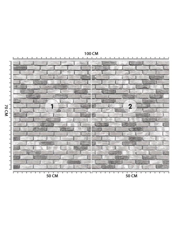 Oryginalne fototapety - Mur z szarej cegły | FEEBY