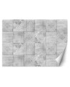 Texture wall mural - Minimalist tiles in grey | FEEBY