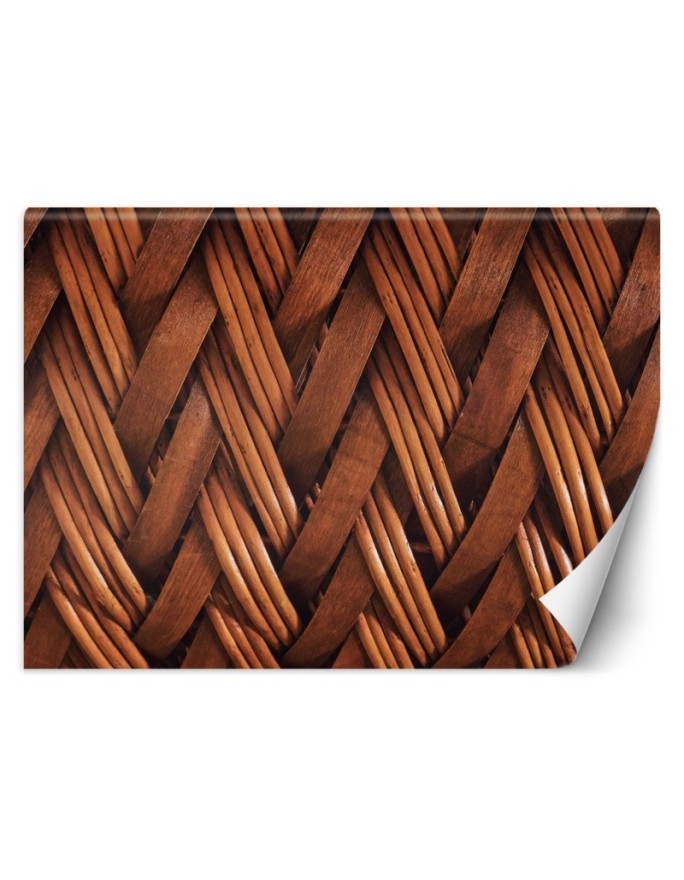 Piękne fototapety do salonu - Splot wikliny 3D | FEEBY