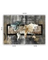 Najmodniejsze fototapety - Mapa świata w stylu vintage | FEEBY