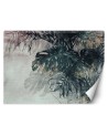Oryginalne fototapety - Monstera 3D Liście Zieleń Złoto | FEEBY