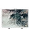 Oryginalne fototapety - Monstera 3D Liście Zieleń Złoto | FEEBY