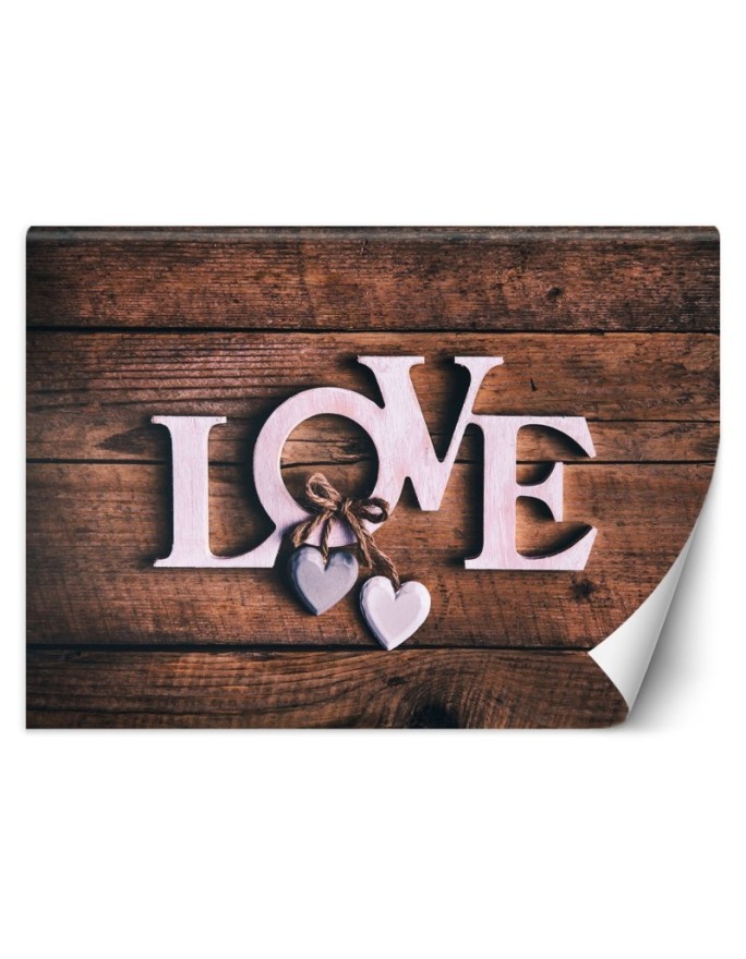 Piękne fototapety - Napis Love 3D | FEEBY