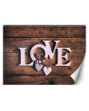 Piękne fototapety - Napis Love 3D | FEEBY