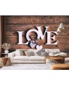 Piękne fototapety - Napis Love 3D | FEEBY