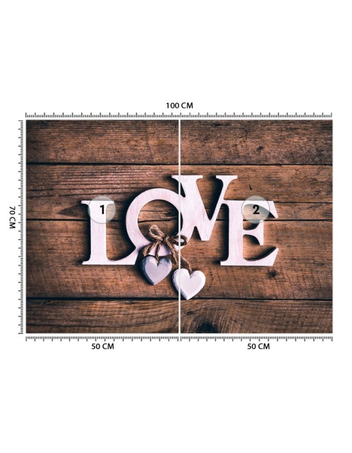 Piękne fototapety - Napis Love 3D | FEEBY