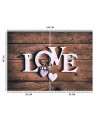 Piękne fototapety - Napis Love 3D | FEEBY