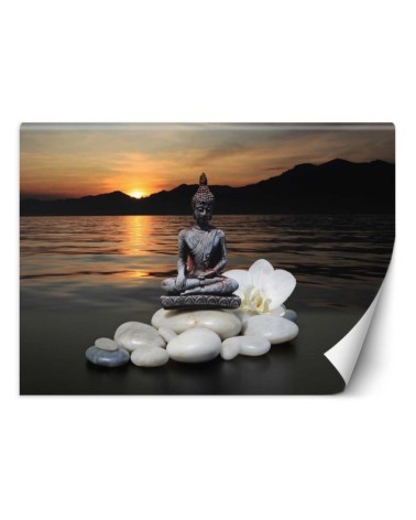 Exclusive Wallpaper designs - Buddha at sunset | FEEBY