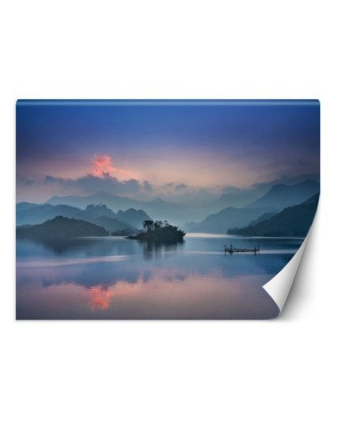 Unique Wallpapers - Lake and mountain view in fog | FEEBY