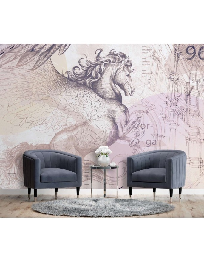 Wallpapers - Pegasus winged horse abstract | FEEBY