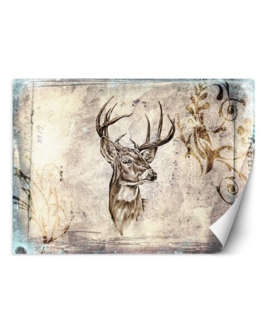 Modern wall murals - Deer vintage retro | FEEBY