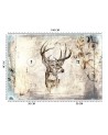 Nowoczesne fototapety na ścianę - Jeleń vintage retro | FEEBY
