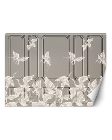 Unique wall murals - Birds cranes in flight | FEEBY