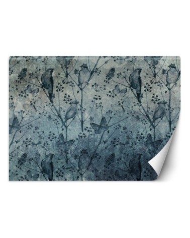 Original wall murals - Birds and butterflies on the wall | FEEBY