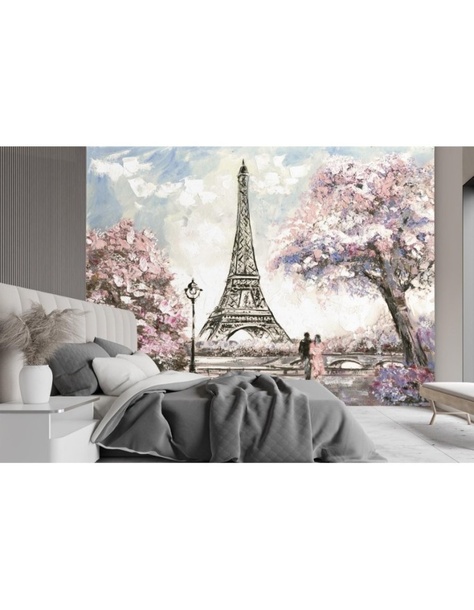 Inspirational Wallpaper - Paris Eiffel Tower as painted pink | FEEBY
