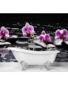 Oryginalne fototapety - Kamienie zen orchidea | FEEBY