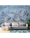 Stylowe fototapety - Pawie w tropikach niebieskie Andrea Haase | FEEBY
