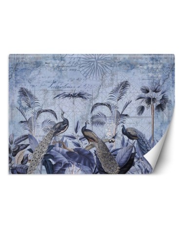 Modern Wallpapers - Peacocks in the tropics purple Andrea Haase | FEEBY