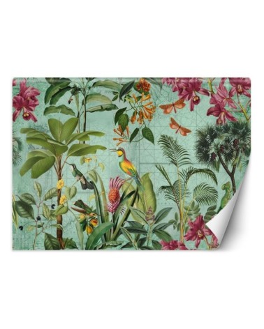 Stylish Wallpapers - Birds among tropical leaves Andrea Haase | FEEBY