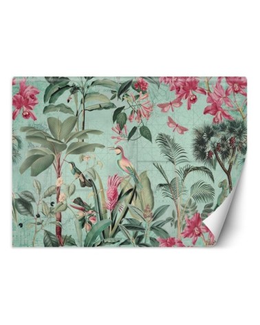 Designer Wallpaper - Birds among the leaves Andrea Haase | FEEBY