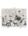Fototapeta na ścianę - Mapa i sawanna vintage Andrea Haase | FEEBY