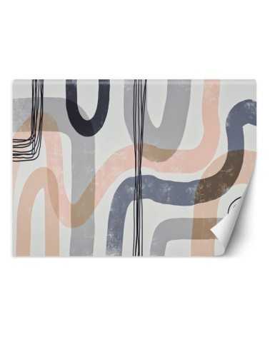 Modern wall mural - Beige boho lines Andrea Haase | FEEBY