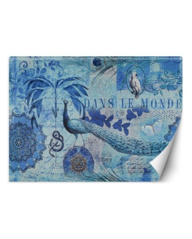 Modern Wallpapers - Blue old postcard Andrea Haase | FEEBY
