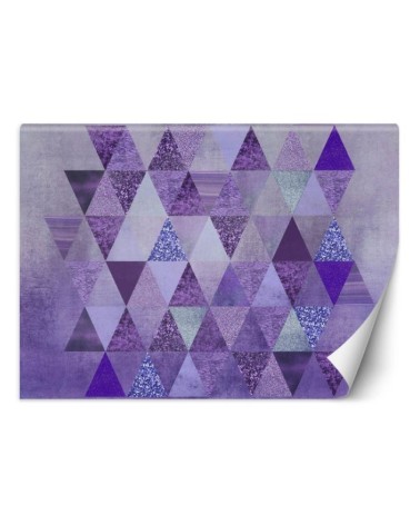 Stylish Wallpaper - Purple triangles geometry Andrea Haase | FEEBY