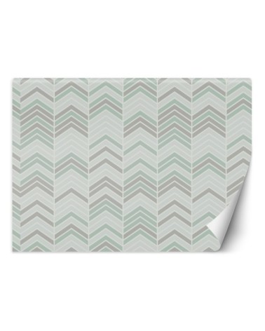 Children's room wall mural - Boho herringbone | FEEBY