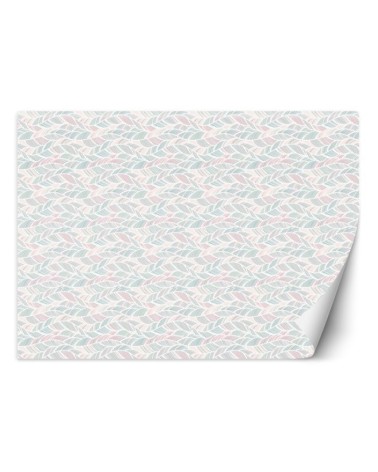 Children's room wall mural - Boho feathers | FEEBY